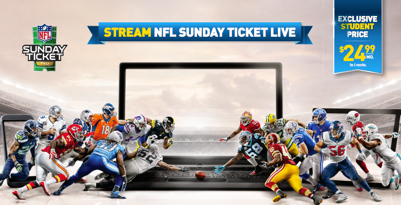 nfl sunday ticket for students without directv