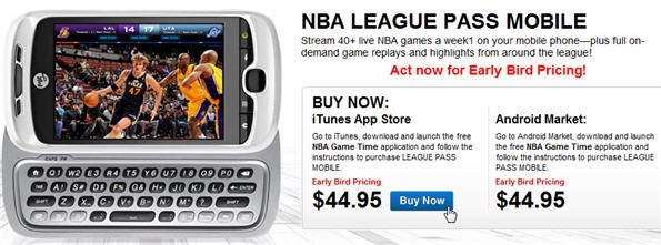 watch nba games on phone
